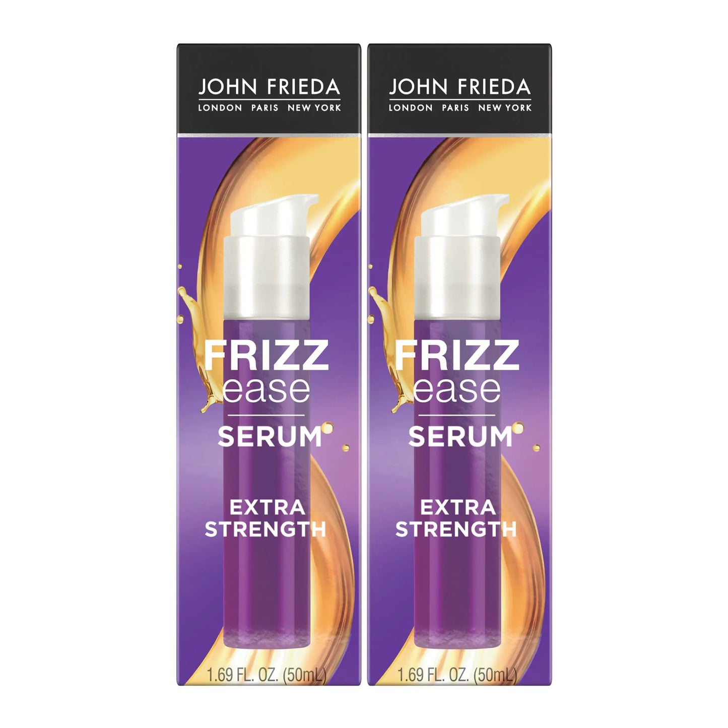 John Frieda Anti Frizz, Frizz Ease Extra Strength Hair Serum with Argan Oil, Anti-Humidity Spray for Hair, Nourishing Treatment for Thick, Coarse Hair, 1.69 Oz, Pack of 2 Coconut 1.69 Fl Oz (Pack of 1)