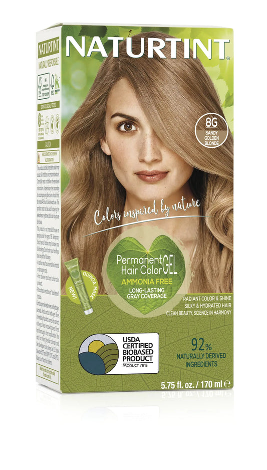 Phergal Naturtint Hair Color Permanent, 8G Sandy Golden Blonde, 5.28 Ounce