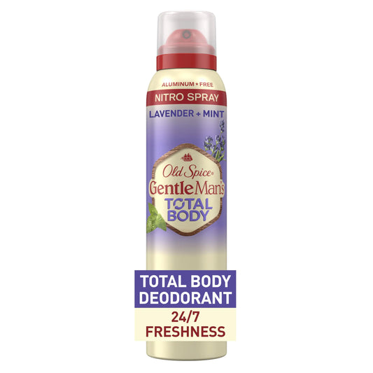 Old Spice Whole Body Deodorant for Men, Total Body Deodorant, Lavender + Mint, Aluminum Free Deodorant Spray for 24/7 Freshness // Dermatologist Tested Whole Body Deodorant, 3.5 oz